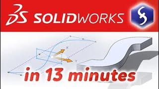 SolidWorks - Tutorial for Beginners in 13 MINUTES!  [ COMPLETE ]