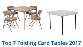 7 Best Folding Card Tables 2017