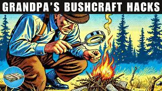 Grandpa's 33 Survival and Bushcraft HACKS you probably didn't know!