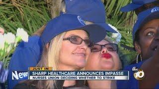 Sharp Healthcare announces impasse