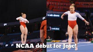 Olympic Alternate Joscelyn Roberson makes NCAA début - Vault - Floor for NCAA Gymnastics Razorback