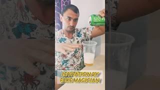 #Fake #Magician and #Levitation #beer #trick  #shorts #shortvideo #magic #tricks