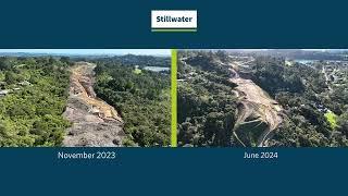 O Mahurangi - Penlink aerial comparison (November 2023 vs June 2024)