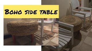 BOHO SIDE TABLE DIY | Indonesia | Ban Bekas