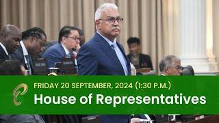 2nd Sitting of the House of Representatives - 5th Session - September 20, 2024