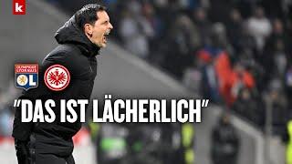 Kritik am Schiedsrichter: Toppmöller kann Rote Karte nicht verstehen | Lyon - Frankfurt 3:2