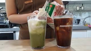 [Cafe vlog]아이스 아메리카노 Coffee/에이드Ade/망고치즈 빙수/음료 제조영상/카페 브이로그/카페 일상/카페직원