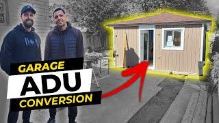 Accessory Dwelling Units in Canada | 300 sq/ft Detached Garage ADU Conversion Walkthrough