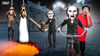 GRANNY VS. SAW SHORT FILM - ग्रैनी | HORROR GAME GRANNY : CHAPTER 2 SLENDRINA | MOHAK MEET