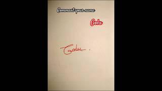 #how #to #simple #signature #golu #shorts #viral #explore #new #artshorts #video