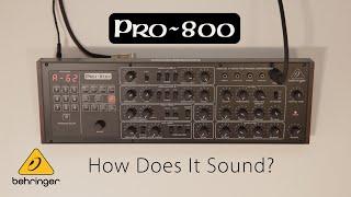 Behringer PRO-800 - How Does It Sound?