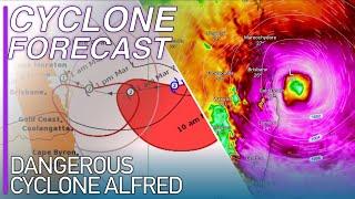 Dangerous Cyclone Alfred Forecast to Smash Brisbane Queensland on Landfall Tomorrow