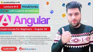  Live Class Angular 19 | Urdu | Hindi | Lecture 9 | Asad mukhtar #angular #live #webdevelopment