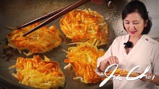 Korean Potato Pancake / Gamja chaejeon by Chef Jia Choi