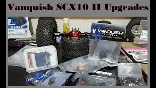 NSCRC  SCX10 2 gets Vanquish Upgrades Diff gears and Incision Shocks