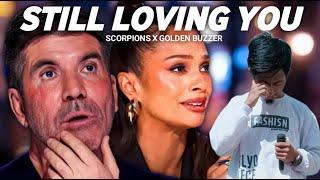 Golden Buzzer: Simon Cowell Crying To Hear The Song Scorpions Homeless On The Big World Stage