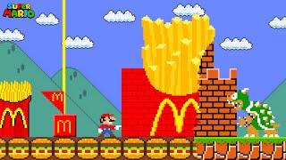 Super Mario Bros. but Mario Touches Something, it turns into McDonald's