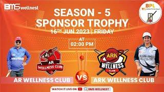 AR WELLNESS CLUB V/S ARK WELLNESS CLUB | BPL SPONSERS MATCH | BMS WELLNEST  MATCH