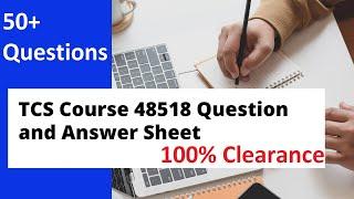 TCS Course 48518  | TCS Course  score  || Must Watch#tcs #tcsmodule#teluguchannel #tcsnqt