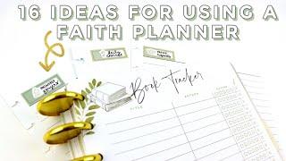 ️ Faith Journal in a Planner | 16 Ideas for How to Use Your Faith Planner | Happy Planner Sized