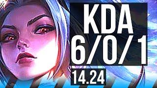 AKALI vs SYNDRA (MID) | 6/0/1, Dominating | KR Master | 14.24