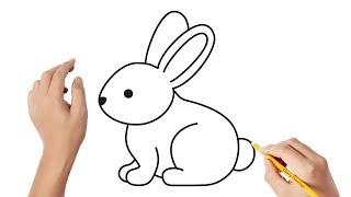 How to draw an Easter bunny #2   | Easy drawings