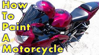 How To Paint A Motorcycle Complete Step By Step / How To Spray Kandy Paint : ALLKANDY MERLOT RED