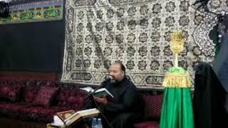 حسينية السيدة ام محمد ال جبران بحي الشاطئ سماحة الشيخ مصطفى الموسى العشرة الثالثة ليلة ثالث 1440