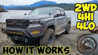 How To Use 2wd, 4HI & 4LO In A 2022+ Nissan Frontier Pro-4x