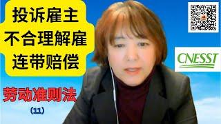 投诉雇主的不合理解雇，连带赔偿： https://youtu.be/OUgJ5VAya8U