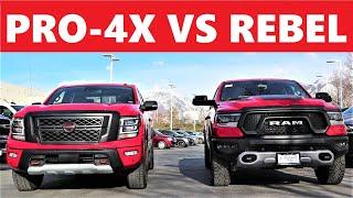 2021 Ram Rebel Vs 2021 Nissan Titan Pro-4X: Which $60,000 Truck Are You Taking Home?