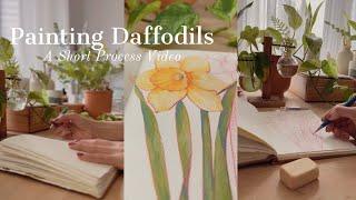 Painting Daffodils: The process video from sketch to finished illustration