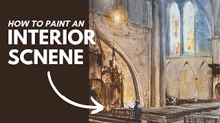 Interior Watercolor Painting - 3 Keys to Success