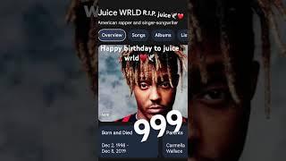 Happy birthday to juice wrld️️ #rap #music #artist #juicewrld #ripjuicewrld #999