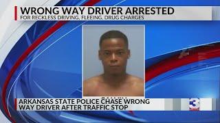 Police chase driver wrong way up Arkansas interstate