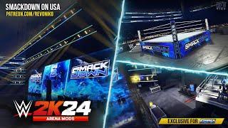 WWE 2K24 : SMACKDOWN ON TOYOTA CENTER (Extended Crown Fighting) - ARENA MODS