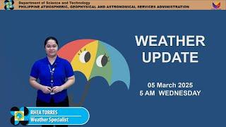 Public Weather Forecast issued at 5AM | March 05, 2025 - Wednesday