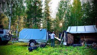 ДОСТРАИВАЮ БАНЬКУ В КАРЕЛИИ. СОБИРАЮСЬ НА ОСТРОВА