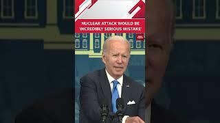 US President Joe Biden Warns Russia Against Using Nuclear Weapons #shorts