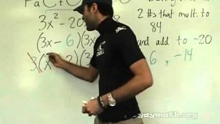 Algebra 2 - Factoring Trinomials - Berry Method