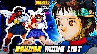 SAKURA MOVE LIST MOVE LIST - Marvel vs. Capcom 2: New Age of Heroes (MvC2)