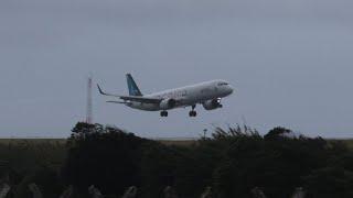 Azores Airlines A321neo Crosswind Landing at PDL/LPPD