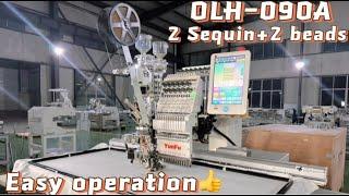 OLH-090A 2 beads + 2 sequin device introduction and operation.