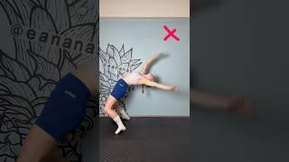 Fall into Backbend I learned it So Easy #tutorial #gymnast #easytips #tips #shorts #wow