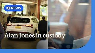 Alan Jones arrives at a Sydney police station | ABC NEWS