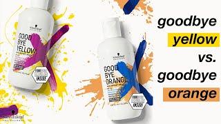 What's the difference between  Goodbye Orange &  Goodbye Yellow? | Schwarzkopf Professional