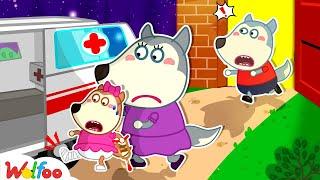 Don't Leave Me, Lucy Got a Boo Boo! - Wolfoo Kids Stories About Siblings  @WolfooCanadaKidsCartoon