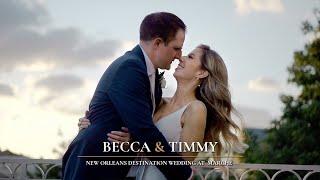 Romantic New Orleans Destination Wedding at Marche | Geaux Becca & Timmy