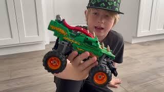 LEGO Monster Truck Meets Magna Tile Ramp