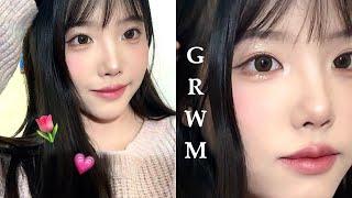 春天溫柔韓系妝容化妝教學/新手化妝🫶#grwm #makeup